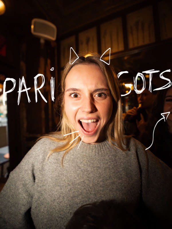 Adèle, membre de l'équipe des Parigots